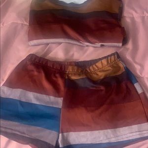 Long Sleeve Half Shirt W/ Pants